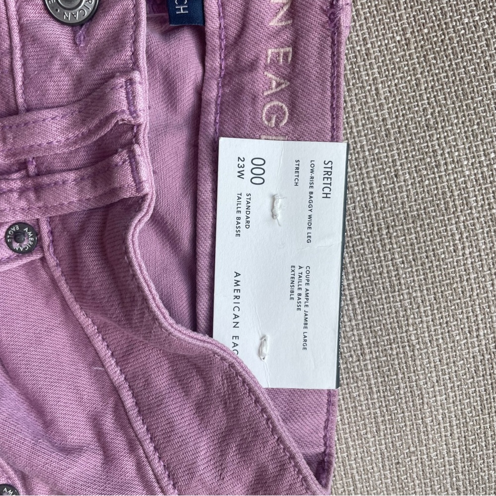 Stretch Denim Wide Leg Jeans - Picture 5 of 6